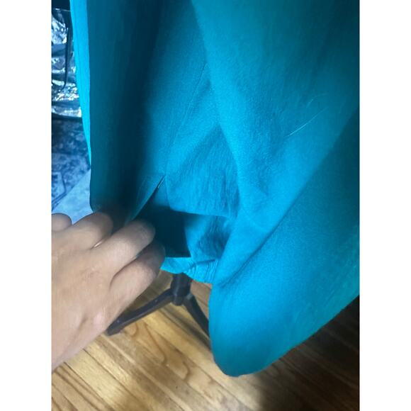 Teddi Vintage Turquoise Lightweight Windbreaker – Retro 80s Style - Picture 5 of 8